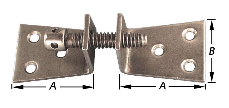 Mousqueton inox galvanisé STANDERS, L.100 x l.10 x Ep.10 mm